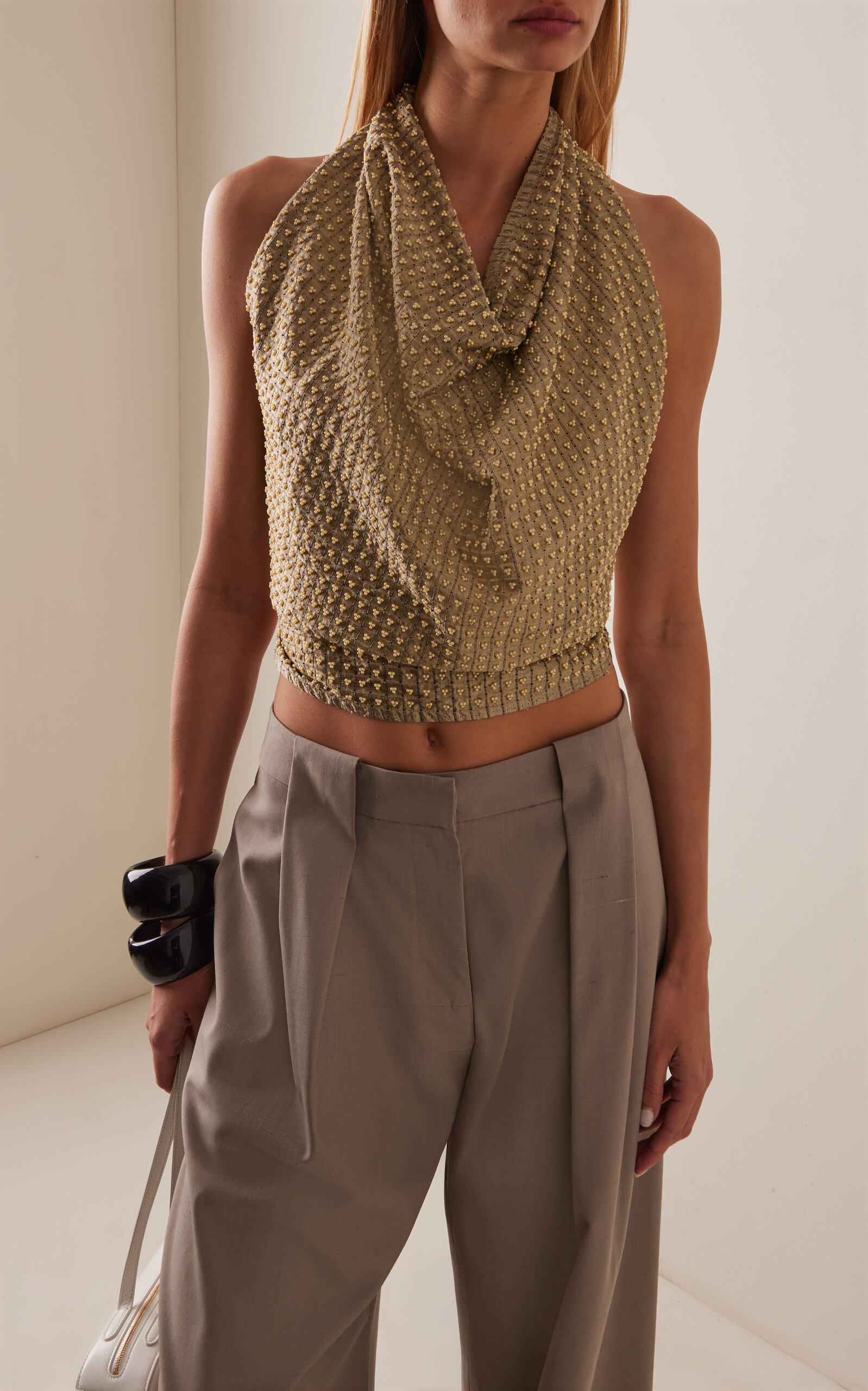 Exclusive Embellished Silk Napkin Top | Moda Operandi (Global)