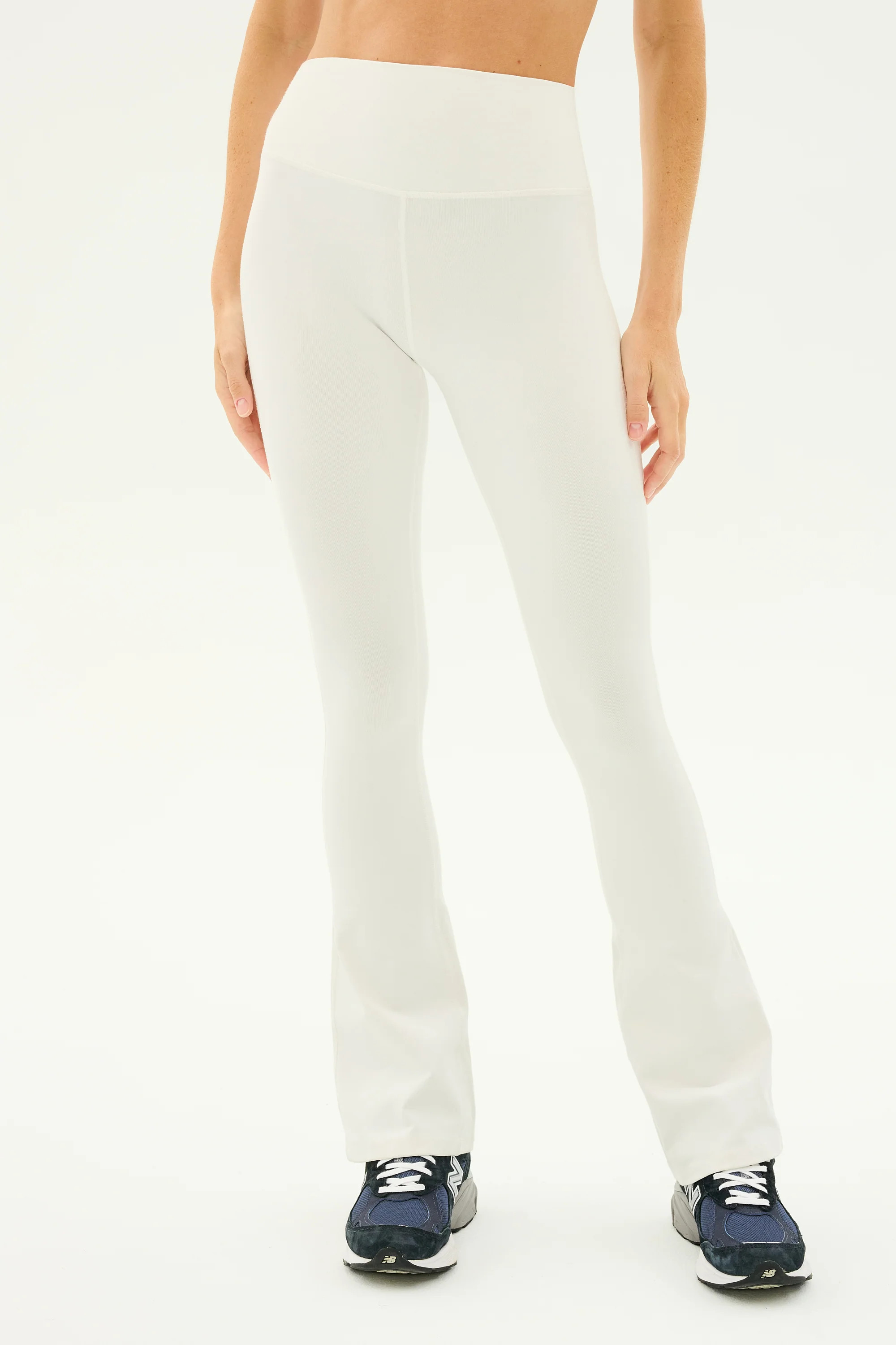 Raquel High Waist Flared Legging - White | Splits59.com