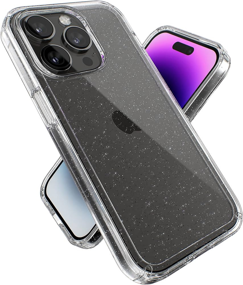 Speck Clear iPhone 14 Pro Case - Drop Protection, Scratch Resistant Dual Layer Slim Phone Case fo... | Amazon (US)