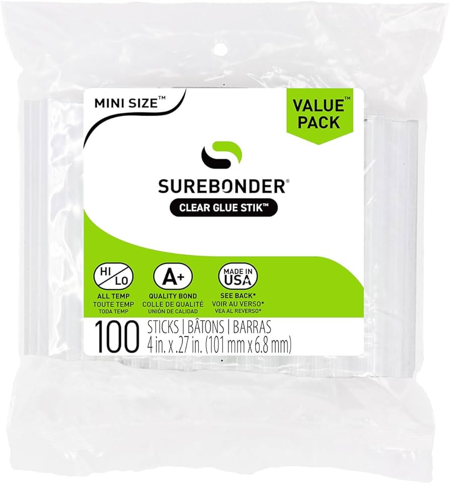 Surebonder DT-100 Mini Size Hot Glue Sticks for Mini Glue Guns 0.27 in. Diameter, 4 in. Length - ... | Amazon (US)