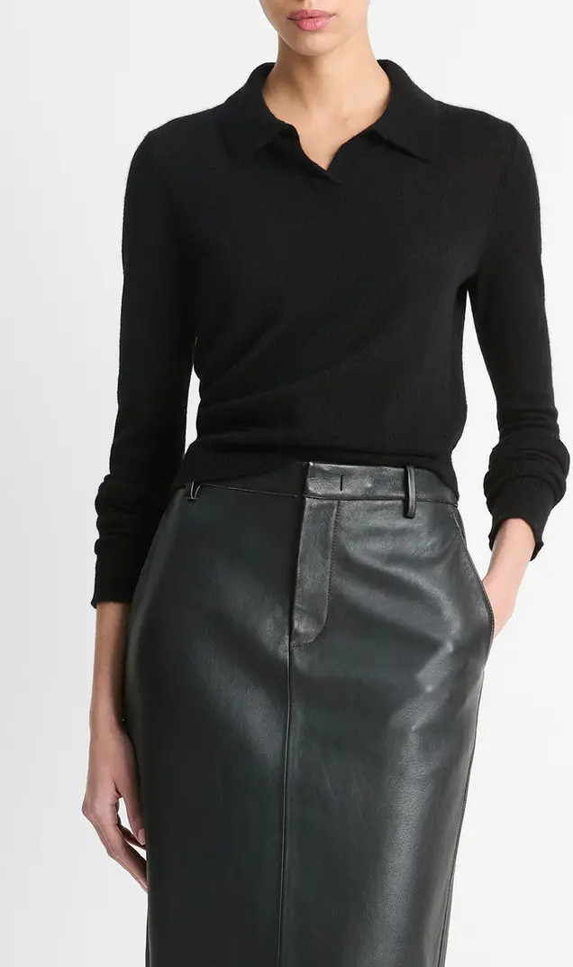 Vince Wool Blend Polo Sweater | Nordstrom | Nordstrom