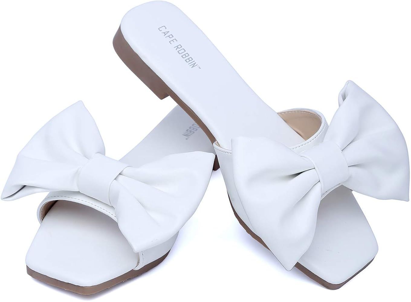 Juju Sandals Slides for Women, Womens Mules Slip On Shoes with Bow - Sandals Slides for Women, Wo... | Amazon (US)