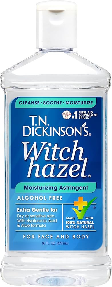 T.N. Dickinson's Witch Hazel Alcohol-Free Moisturizing Astringent, 100% Natural, 16 oz | Amazon (US)