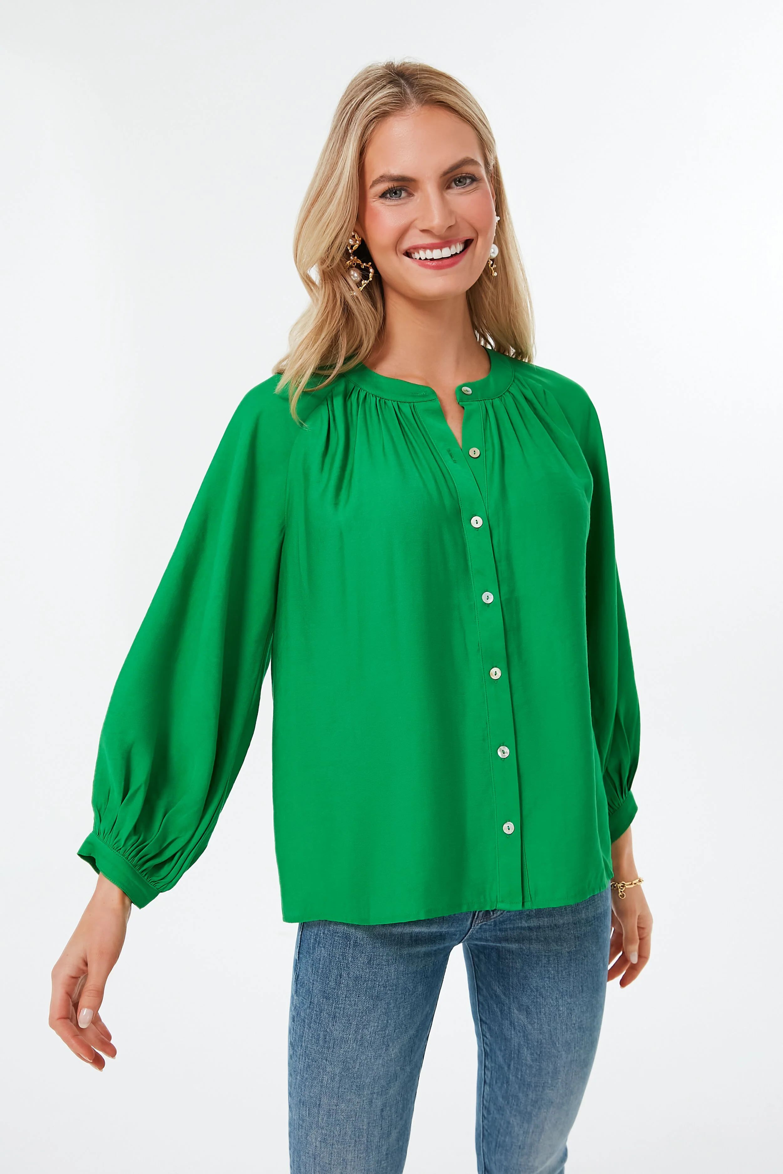 Vivid Green Jett Shirt | Tuckernuck (US)