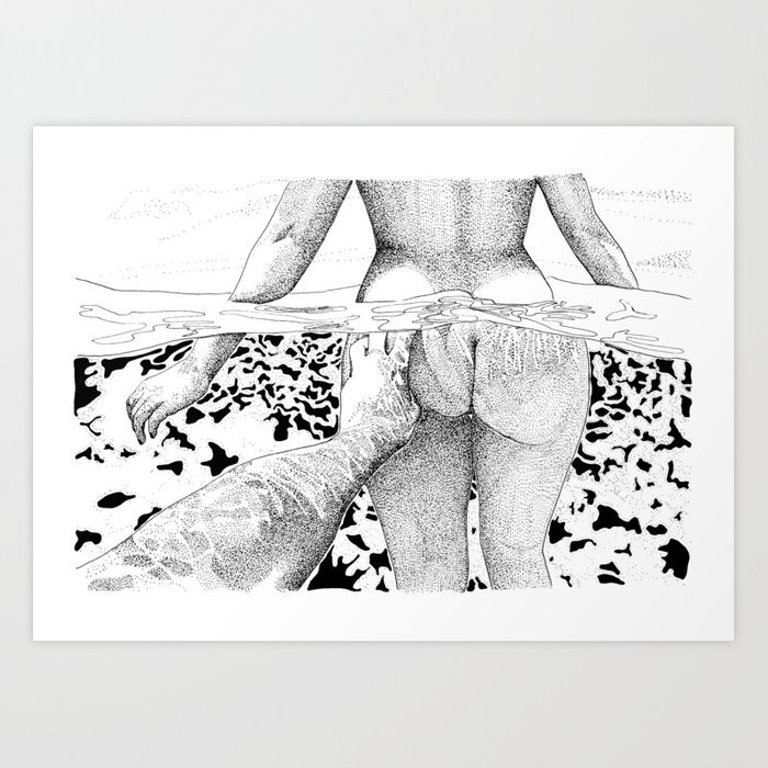 The Swim Art Print | Society6