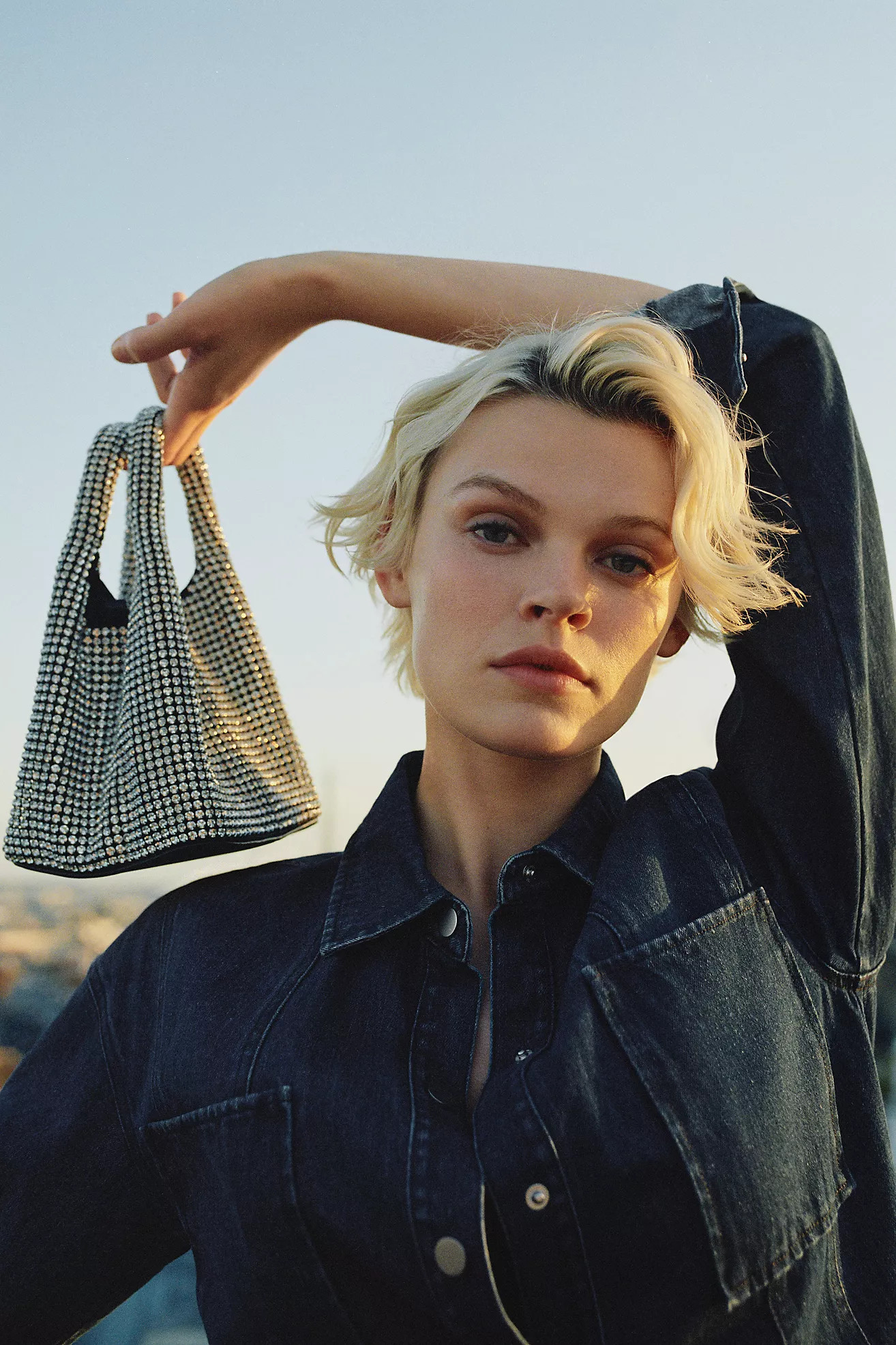 Rhinestone Satchel Bag | Anthropologie (US)