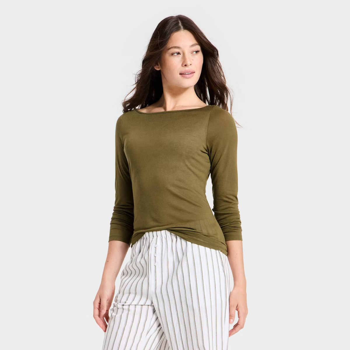 Women's Sheer Long Sleeve Sleep Top - Auden™ | Target