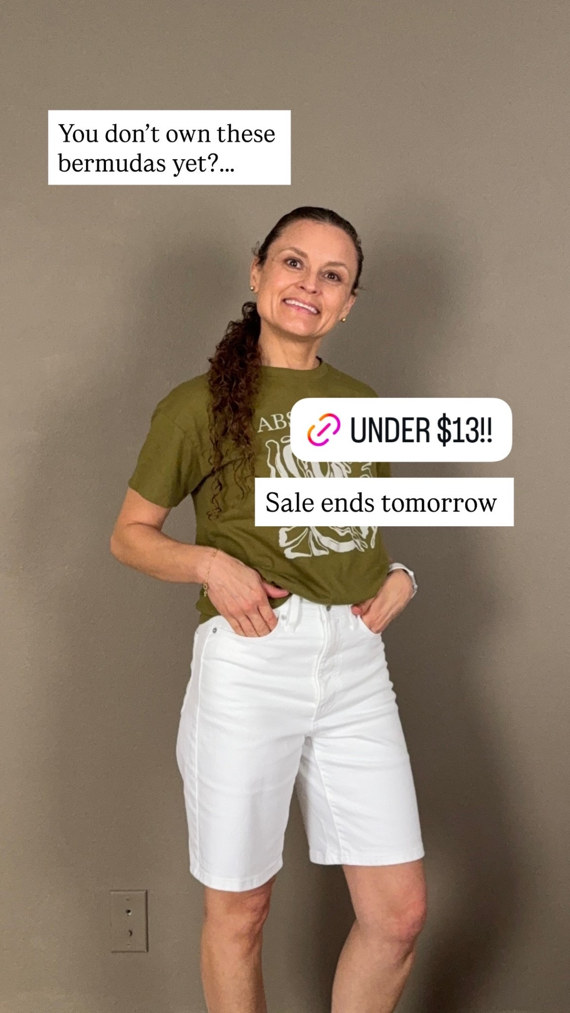 Sale ends tomorrow  You don’t own these bermudas yet?…..