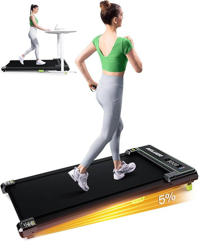 Walking Pad with Incline, Under Desk Treadmill for Home, 2.5HP Portable Treadmills with Remote Co... | Amazon (US)