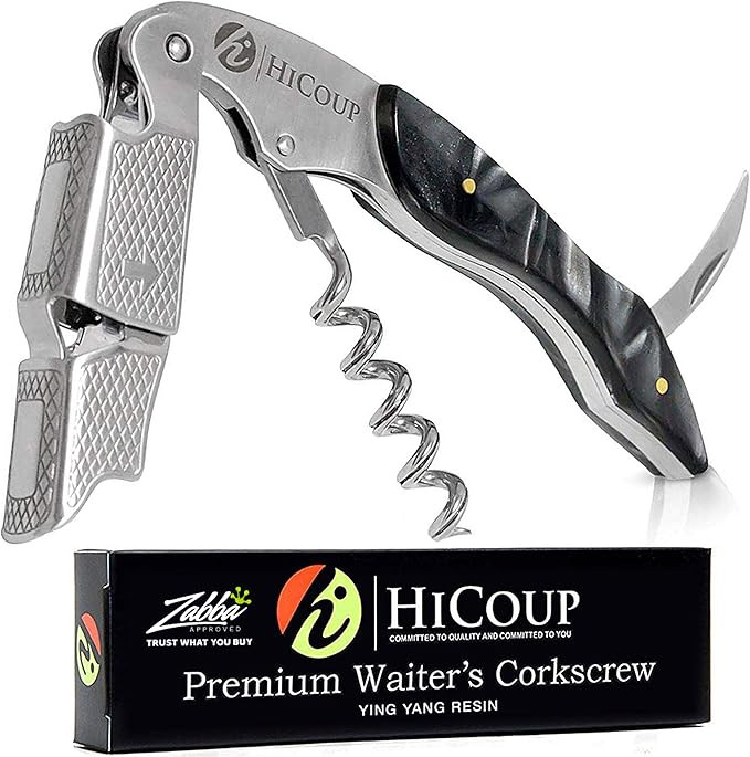 Hicoup Wine Opener - Professional Corkscrews for Wine Bottles w/Foil Cutter and Cap Remover - Man... | Amazon (US)