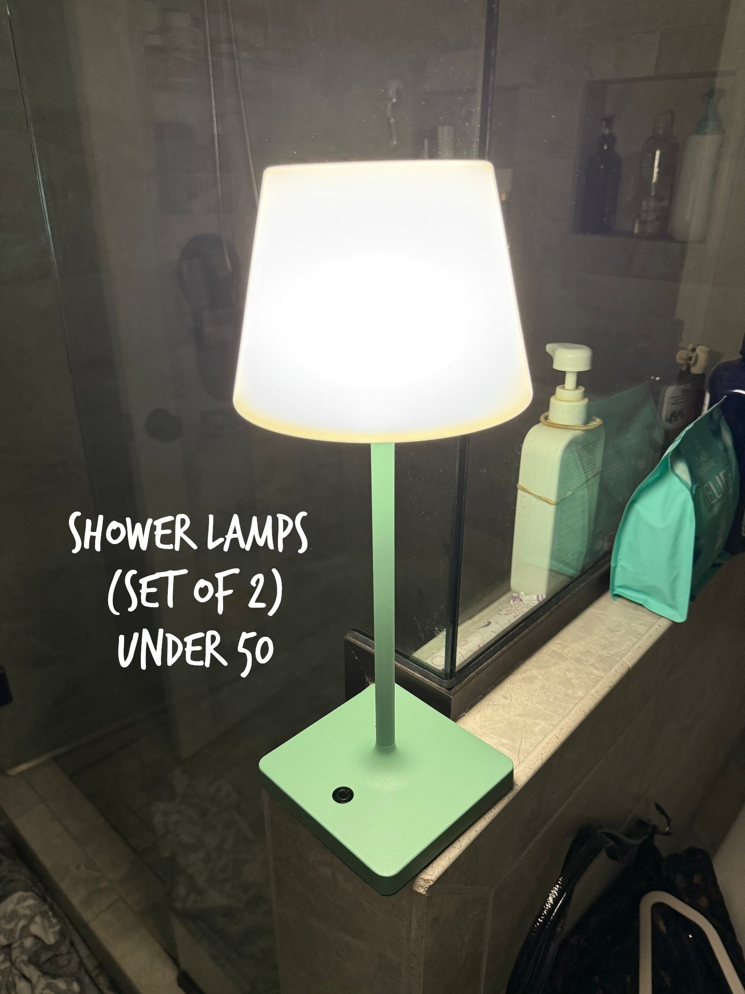 Amazon Prime Shower lamps under $50, come in multiple colors, and great for shower or bathroom lamp for late nights 

#LTKFindsUnder50 #LTKHome