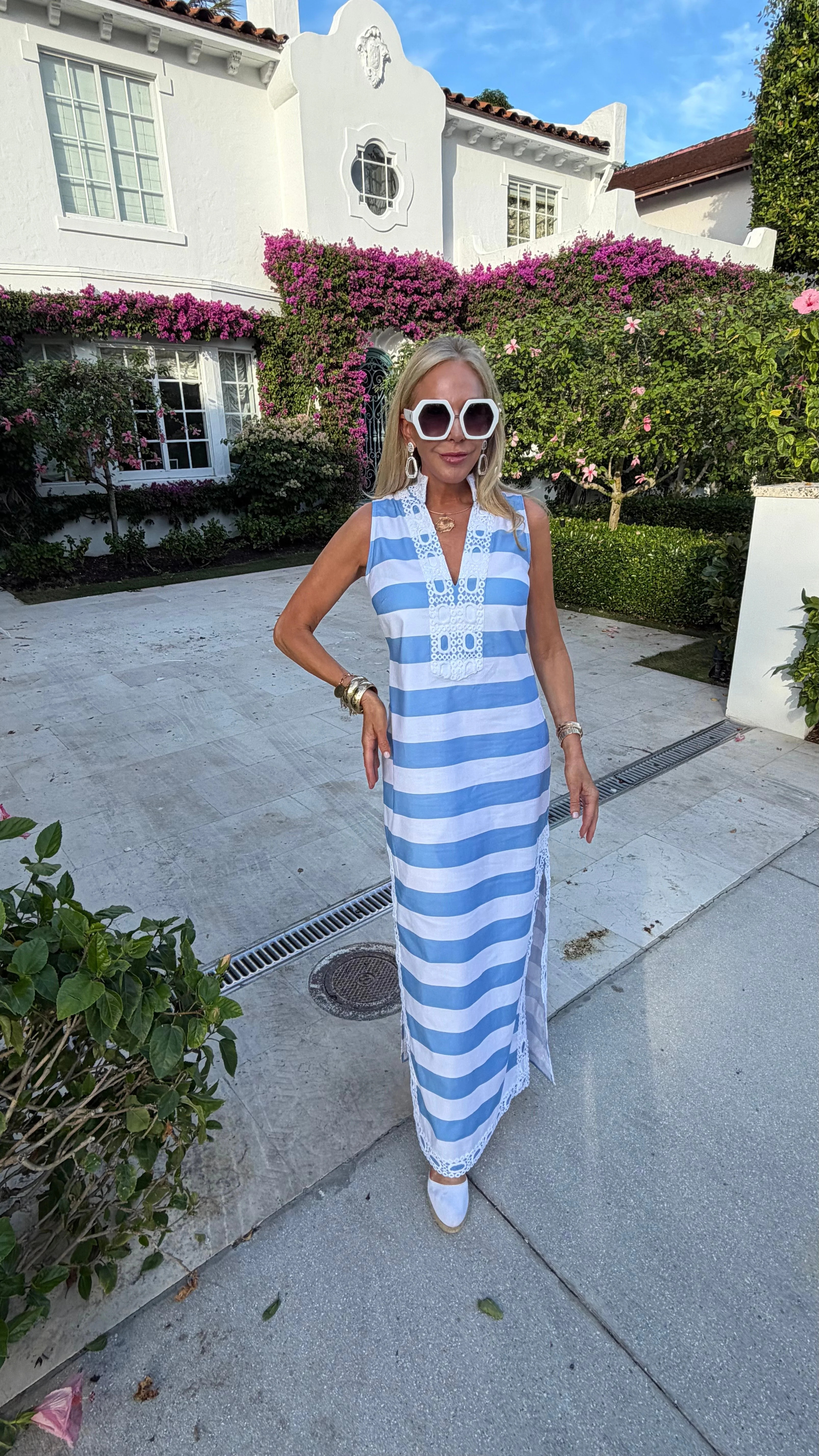 Caroline Sleeveless Maxi Tunic | Sail to Sable