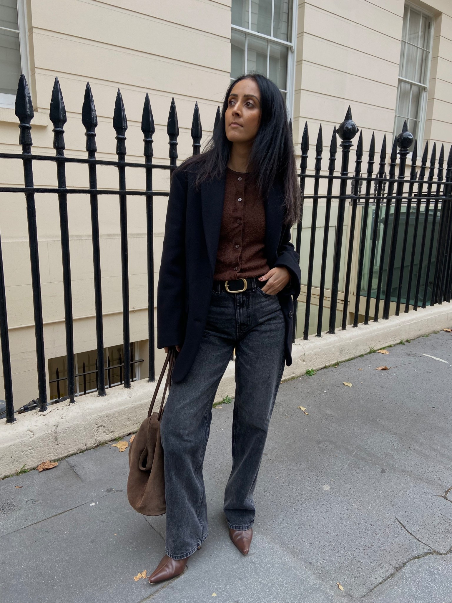 Smart casual office outfit inspo🤎🖤

#LTKworkwear #LTKautumn #LTKjeans