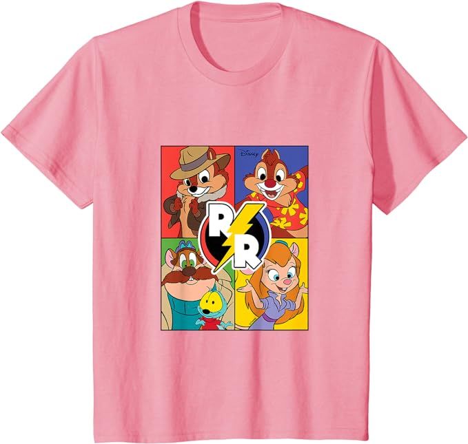 Kids Chip 'N Dale Rescue - Rescue Rangers Grid T-Shirt | Amazon (US)