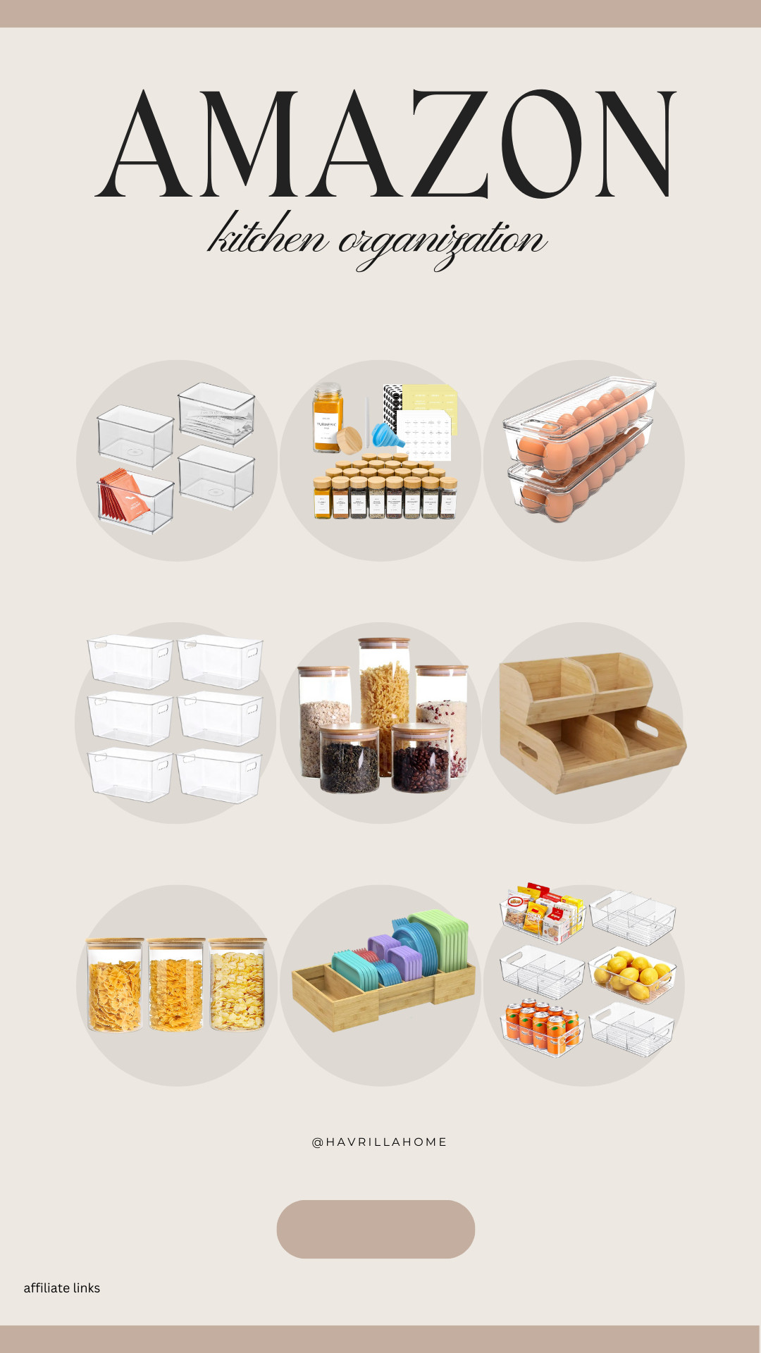 Amazon pantry organization, clear pantry containers set, cereal storage containers, snack bin organizer, bamboo pantry organizer, spice jar labels, fridge drink organizer, pantry storage system, kitchen cabinet organizers, food storage containers, pantry makeover essentials, amazon kitchen storage 

 

#LTKHome #LTKFindsUnder50