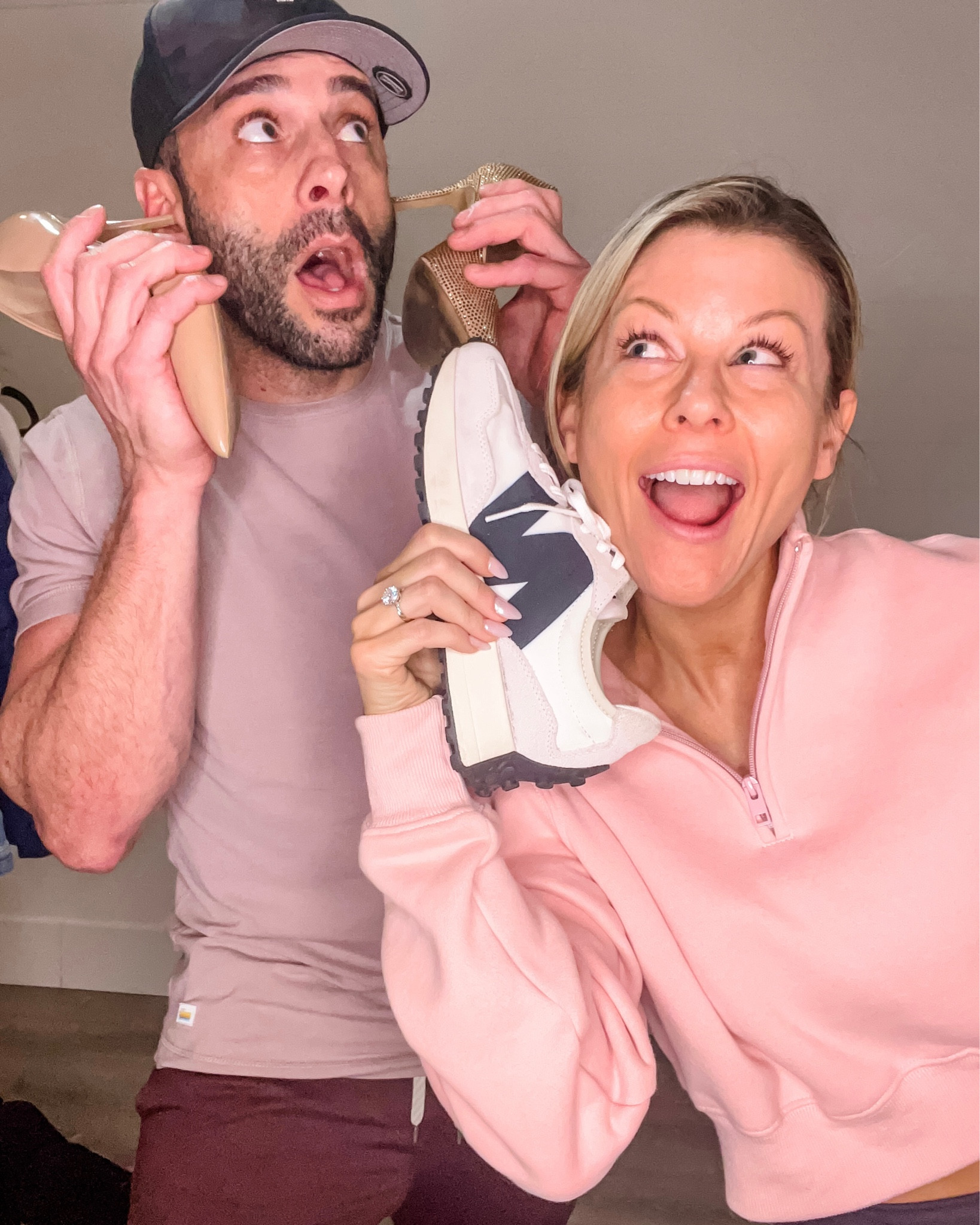 My favorite spring shoe staples.

New balance 327. Nude shoes. Nude heels. Nude rhinestone heels Steve Madden. 

#LTKworkwear #LTKshoecrush #LTKSpringSale