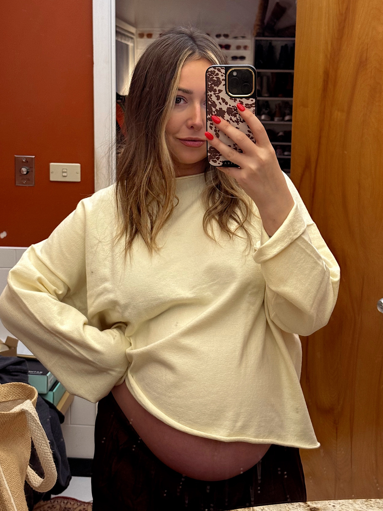 Got this sweater when I was still pregnant to match with bbs yellow sweatsuit 💛 can’t wait to finally take the photos together now that he’s here! 

#LTKBaby #LTKmomlife #LTKBump