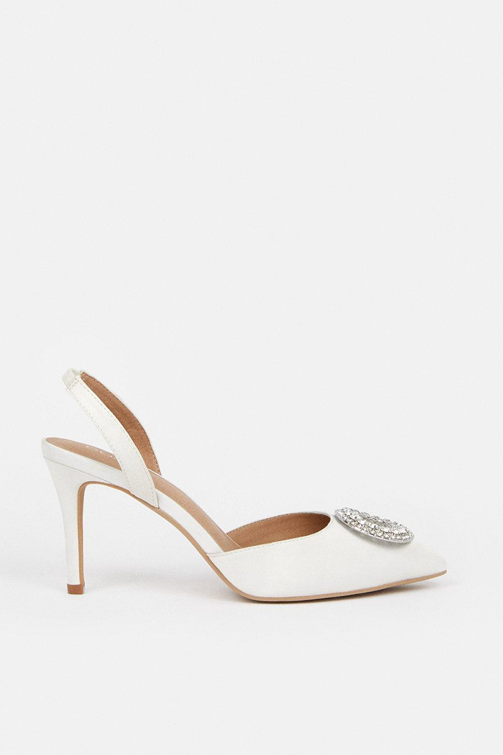Ivory Mid Heel Sling Back Shoes | Coast UK & IE
