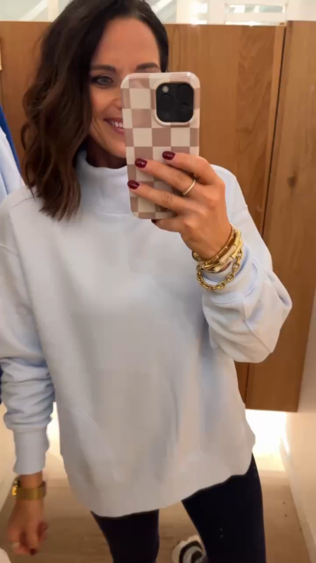 This is the perfect blue oversized pullover! I'm wearing an XS & it is still a great length! So soft,  affordable, and chic for this winter season. Perfect for lunch dates, morning coffee, or school drop off! 

Aprilwilks winter looks causal style running errands blue pullover mom style casual style everyday wear elevated basics pullover long sleeve mom approved VintagePickin 