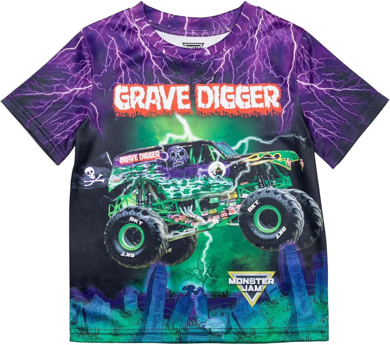 Monster Jam Matching Family T-Shirt Toddler to Adult Grave Digger El Toro Loco Megalodon | Amazon (US)