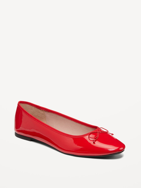 Faux Leather Ballet Flat | Old Navy (US)