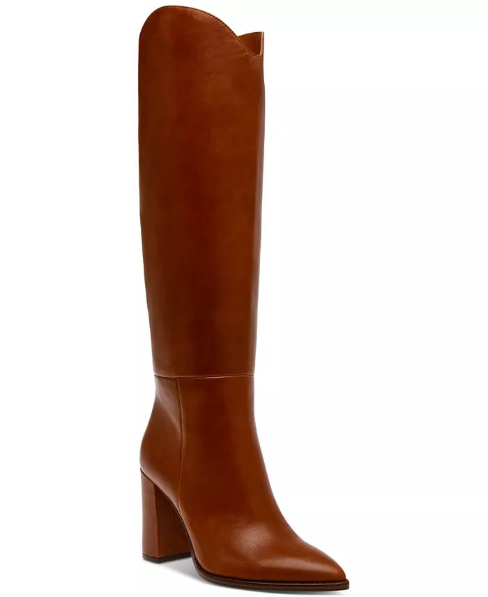 Steve Madden Women's Bixby Block-Heel Tall Boots - Macy's | Macy's