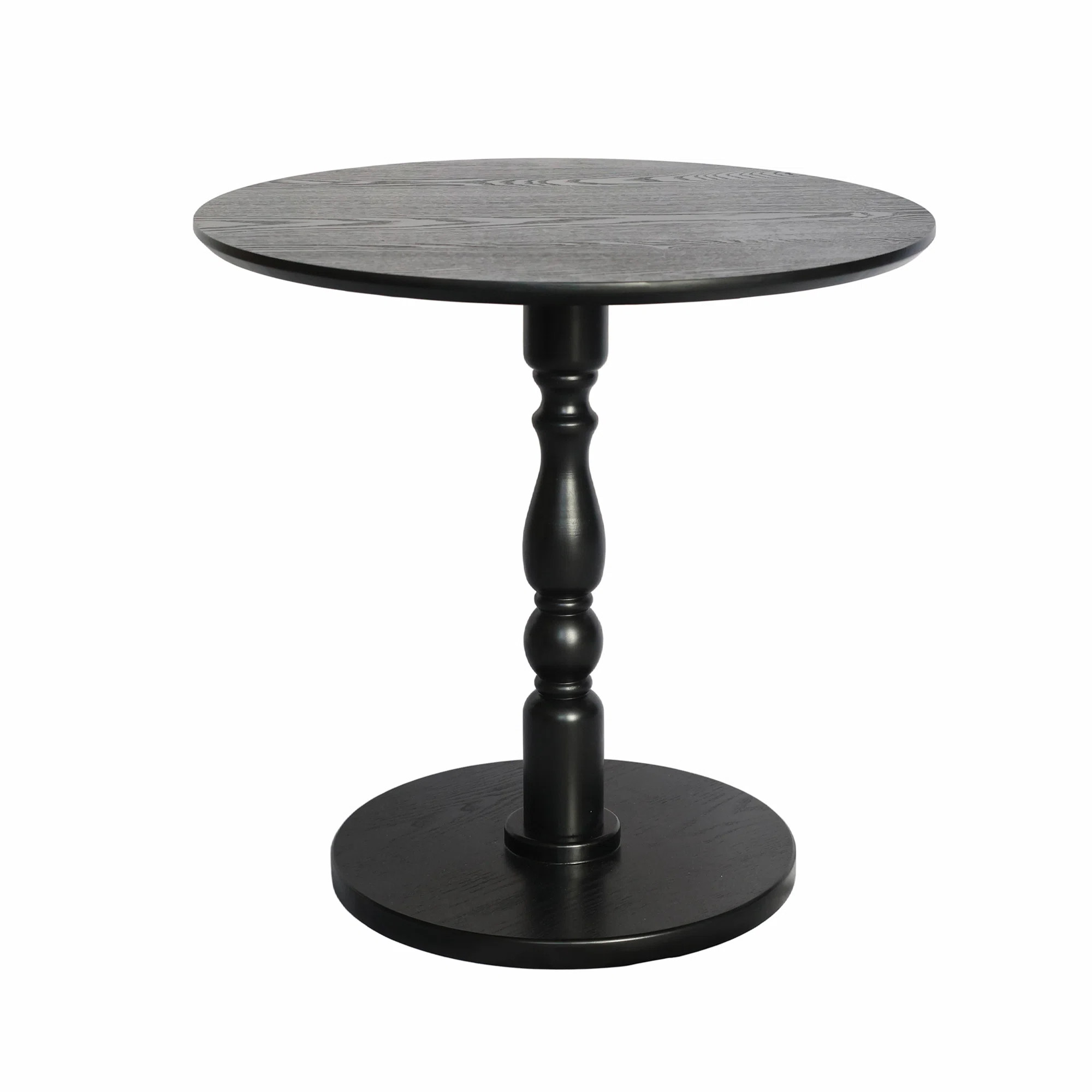 Raymond Classic Round End Table with Wooden Base | Wayfair North America