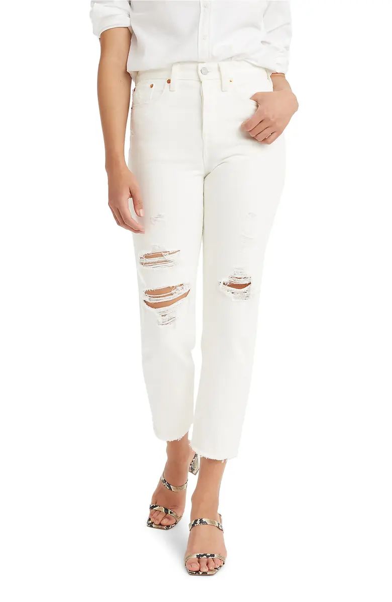 Wedgie High Waist Crop Straight Leg Jeans | Nordstrom