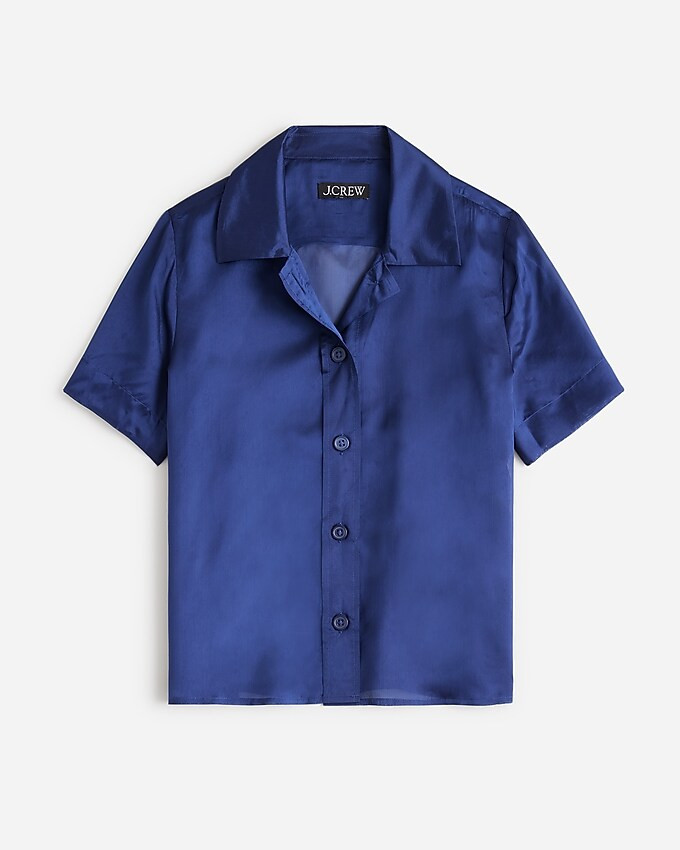 Gamine shirt in sheer organza blend | J. Crew US