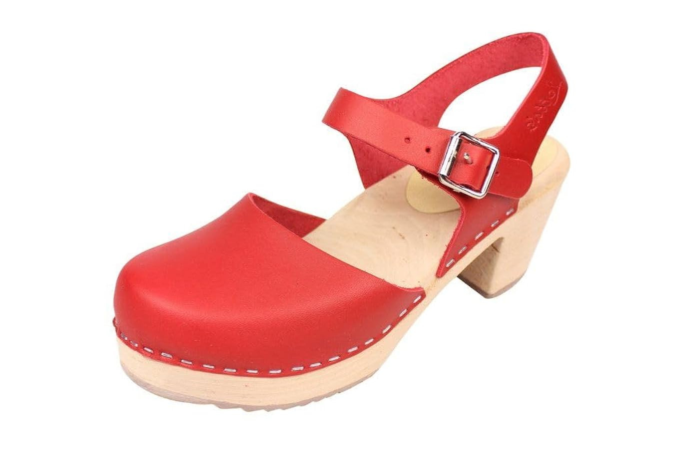 Swedish Highwood High Heel Clog Sandal for Women | Mary Jane Style Wooden Clogs Made in Sweden | ... | Amazon (US)