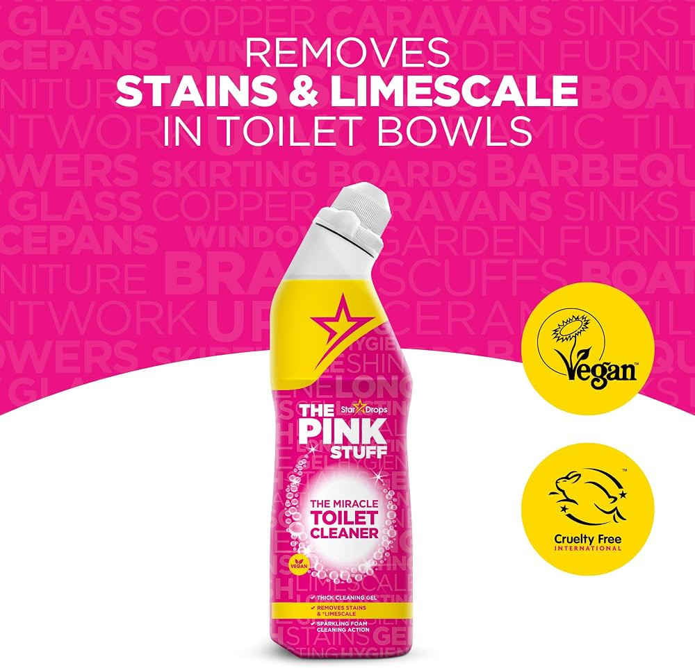 The Pink Stuff Miracle Toilet Cleaner, 750ml – Powerful Stain-Removing Gel for a Sparkling Clea... | Amazon (US)