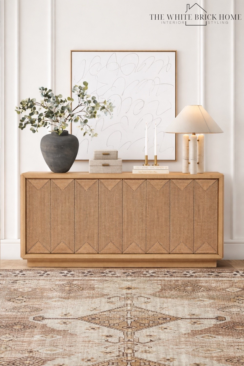 A timeless dining room buffet that blends warm wood tones and woven texture to deliver elegant storage. 

🖤🖤

Dining room, dining room design, dining room ideas, dining room decor ideas, buffet, buffet table, wall art, modern wall art, area rug, modern area rug, vase, table lamp, lamp, home decor, home design, modern home decor, table styling, dining room ideas, dining room decor, dining room storage, McGee, McGee and co, pottery barn, crate and barrel 


#LTKHome #LTKSeasonal #LTKSaleAlert