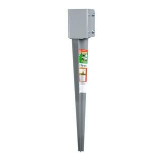 LTL Home Products 24 in. Grey Groundmaster Post System GM-24 - The Home Depot | The Home Depot
