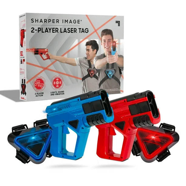 Sharper Image Two-Player Toy Laser Tag Gun Blaster & Vest Armor Set for Kids, Safe for Children a... | Walmart (US)