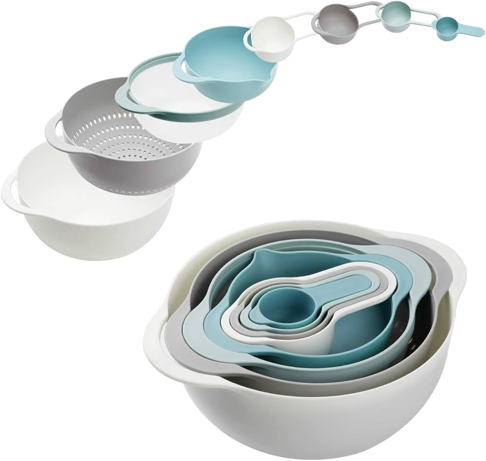 Plastic Mixing Bowls - Multicolored Mixing Bowl Set of 8, Nest for Easy Storage, inculding Measur... | Amazon (CA)