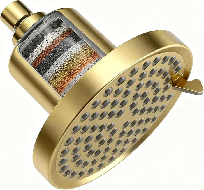 Fixed Shower Head ＆ Filter COMBO ! Anti - Chlorine Hard Water Filtered Shower Heads- 7 Sprays H... | Amazon (US)