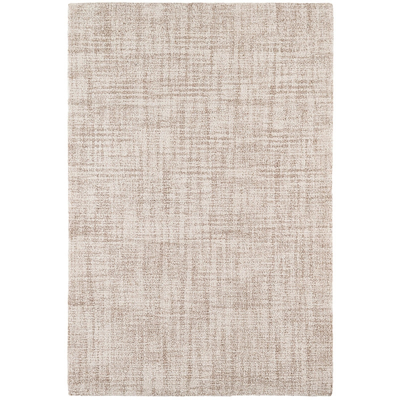 Crosshatch Ivory Hand Micro Hooked Wool Rug | Annie Selke