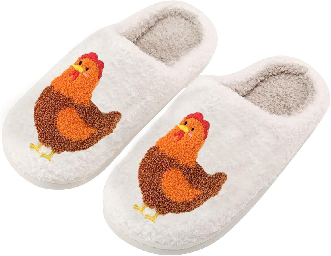 Women's Men's Cute Frog Slippers Fuzzy Memory Foam Kawaii Cartoon Animal Slippers Winter Warm Flu... | Amazon (US)