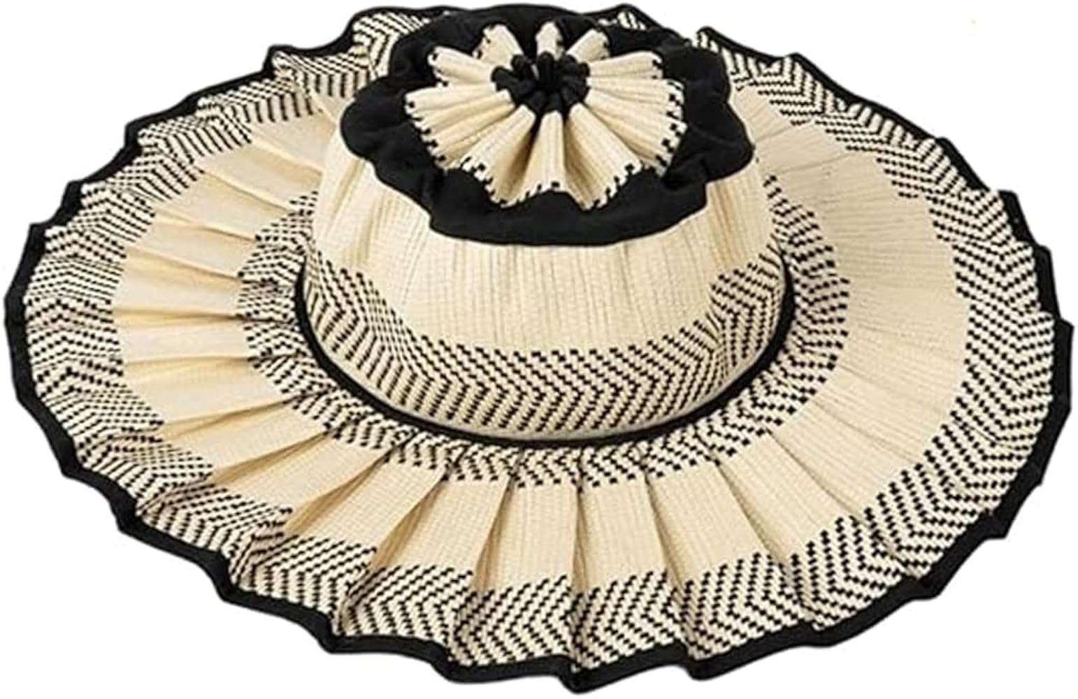 Women's Lorna Murray Hat Straw Reversible Pleated Sun Hat, Wide Brim Foldable Casual Outdoor Beac... | Amazon (US)