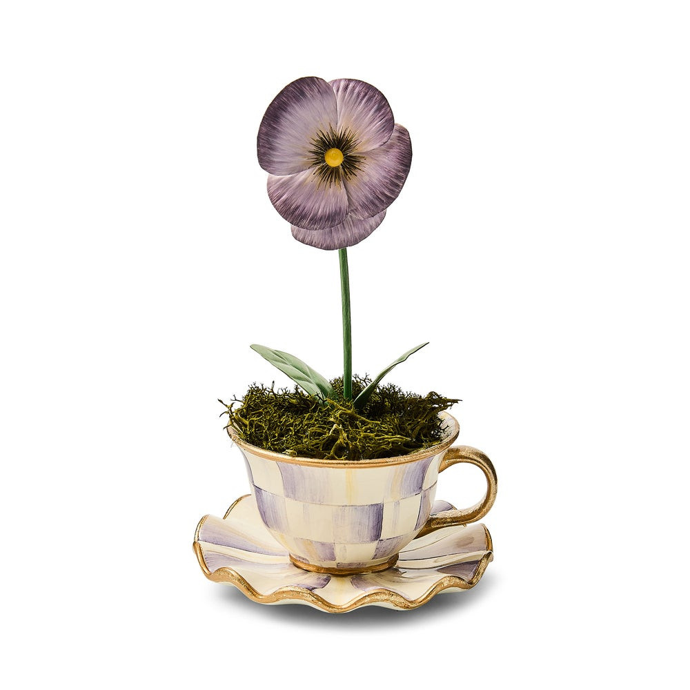 Violet Teacup Pansy | MacKenzie-Childs