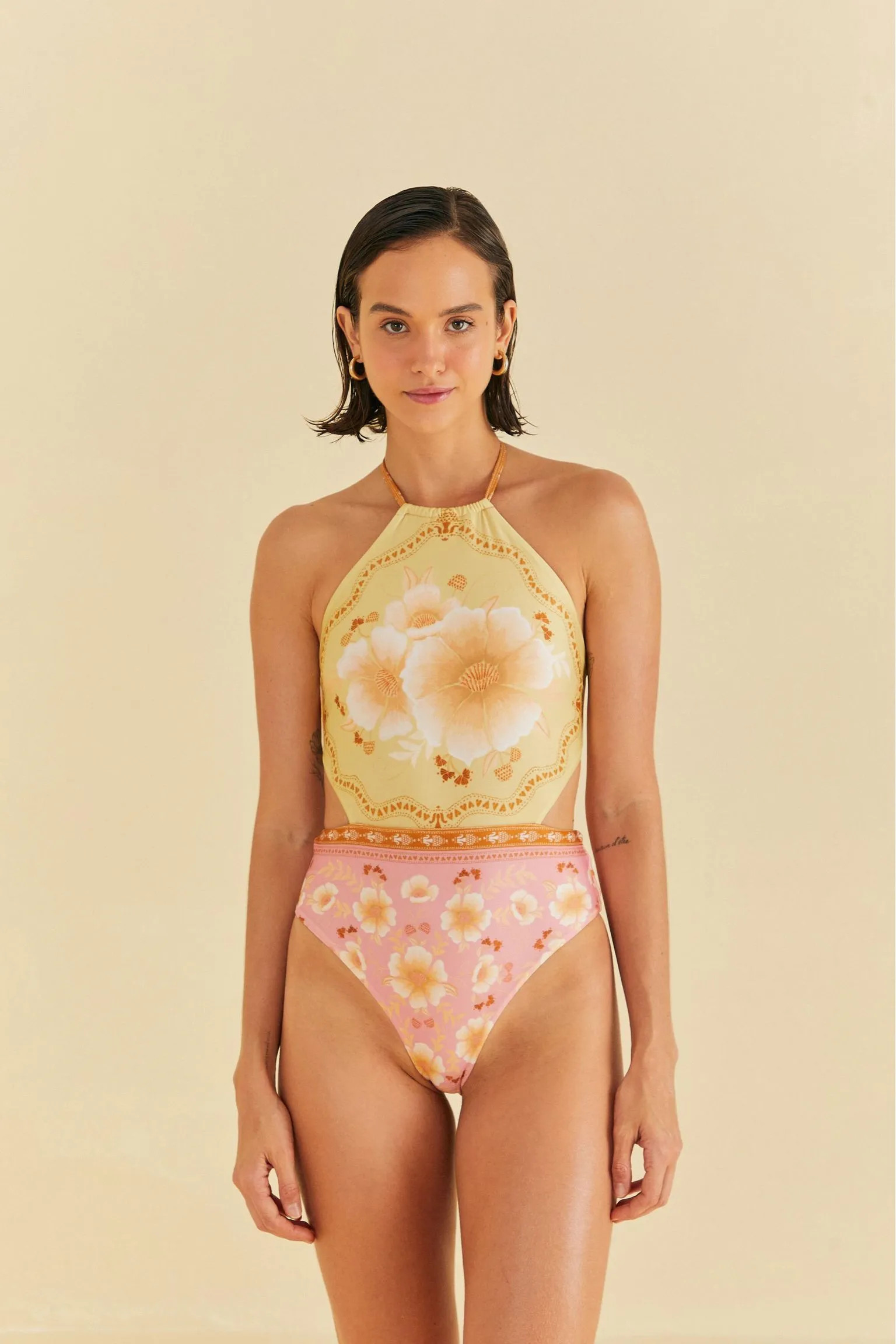 Maiô Localizado Estampado Floral Veraneio | Farm Rio (BR)