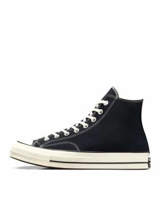 Converse Chuck 70 Hi Wide Fit trainers in black | ASOS (Global)