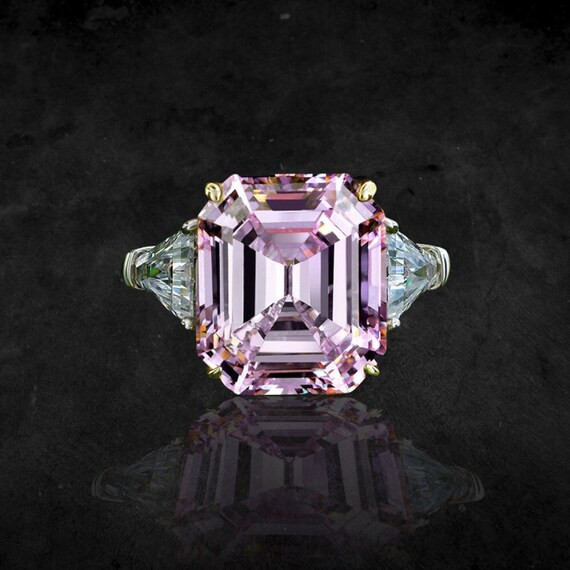 MEGA Pink Topaz Statement Sterling Silver Ring Large Pink | Etsy | Etsy (US)