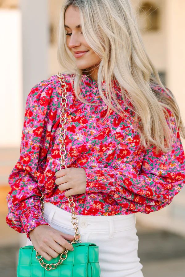 Can't Change Pink Floral Blouse | The Mint Julep Boutique