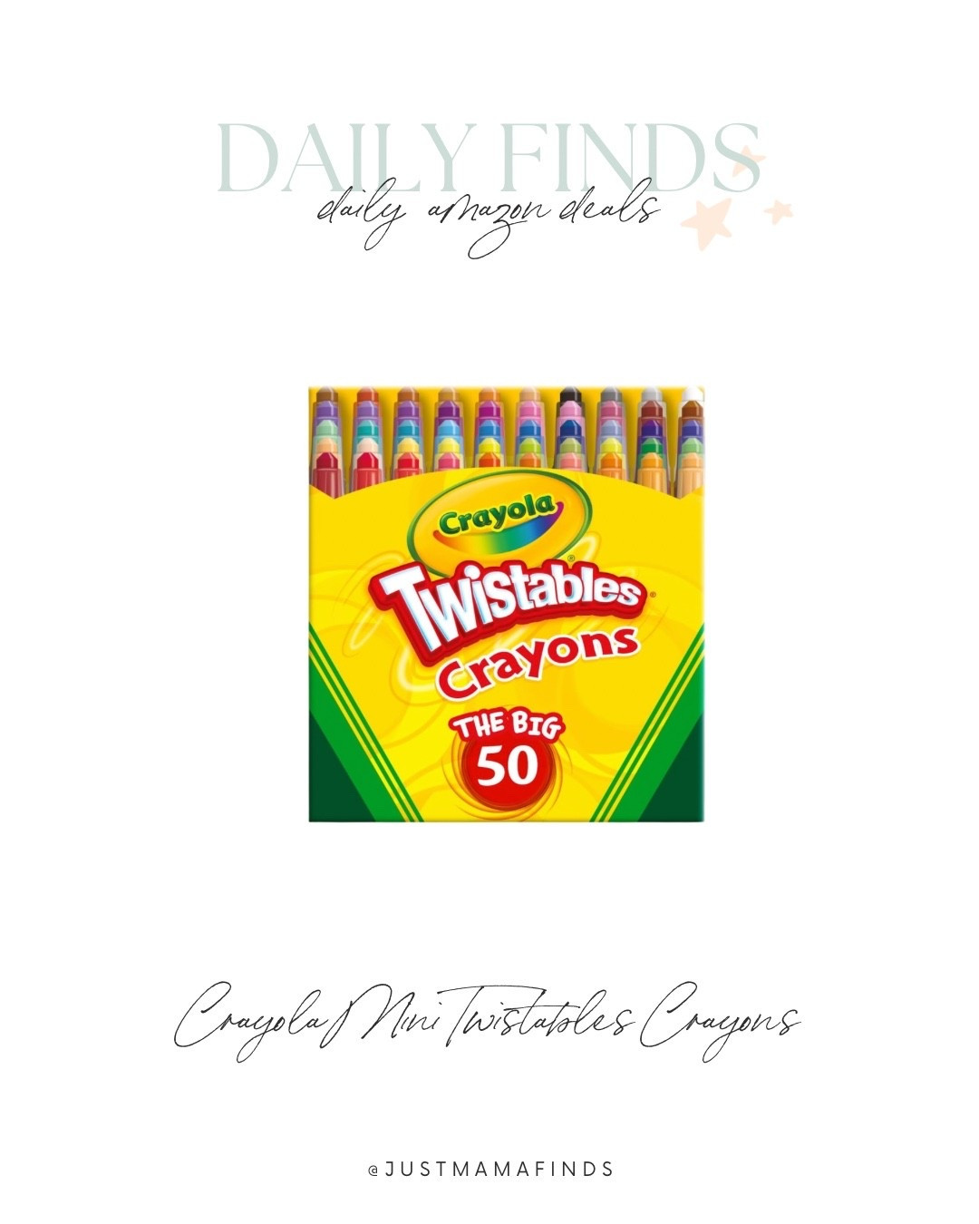 Twist crayons on Amazon daily deals! 

#LTKSaleAlert #LTKKids #LTKFindsUnder50