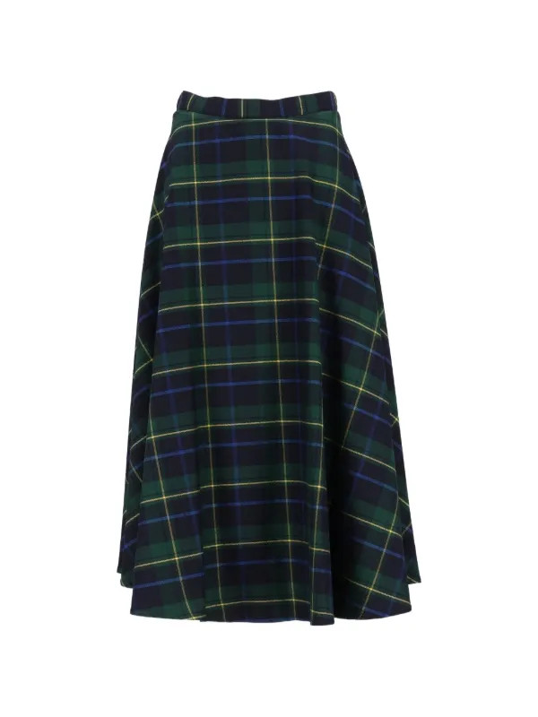 checked-pattern maxi shirt | Farfetch Global