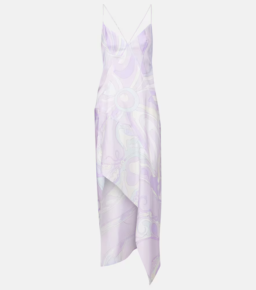 Pucci Vestido largo Marmo en sarga de seda | Mytheresa (INTL)