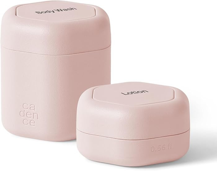 Cadence Travel Containers - 2 Piece Body Care Capsule Set - Magnetic Containers w/ Lids - Carry O... | Amazon (US)