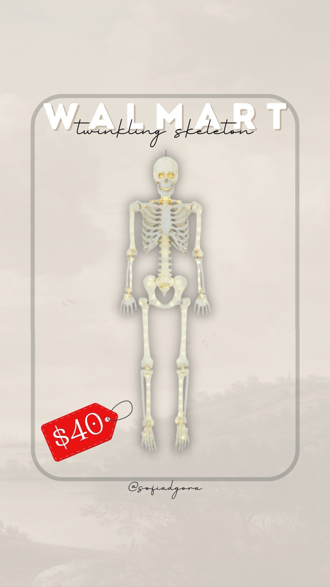 Spooky season must-have! 👻 This 5ft Hanging LED Poseable Skeleton from Walmart is the ultimate Halloween decoration. With glowing LED lights inside and fully poseable limbs, you can hang it from trees, porches, or inside your house. Durable, reusable, and perfect for creating a creepy vibe year after year.

#HalloweenDecor #Halloween2025 #SpookySeason #WalmartFinds #HalloweenSkeleton #LTKSeasonal #LTKHome

#LTKFindsUnder50