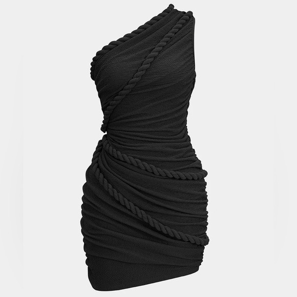 Chic One Shoulder Black Dress | Poshmark